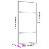 Sliding Door Gold 102.5x205 cm Frosted ESG Glass and Aluminium 155183