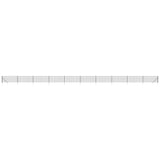 Wire Mesh Fence with Spike Anchors Anthracite 1x25 m 154249