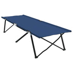 Folding Camping Bed Folding Blue 206 x 76 x 74 cm Oxford fabric 42003162