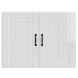 Kitchen Wall Cabinet Lucca High Gloss White Engineered Wood 853829