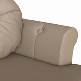 Chesterfield Bench Cappuccino 120.5 x 65 x 75 cm Faux Leather 42019283