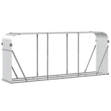 Log Holder Silver 234x45x100 cm Galvanised Steel 364595