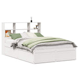 Bed Frame without Mattress White 160x200 cm Solid Wood Pine 3323450
