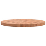 Table Top 70x4 cm Round Solid Wood Beech 355945