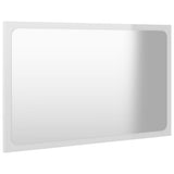 ZNTS Bathroom Furniture Set High Gloss White Engineered Wood 3071321