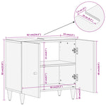 Bathroom Sink Cabinet 62x33x58 cm Solid Wood Mango 358267