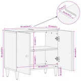 Bathroom Sink Cabinet 62x33x58 cm Solid Wood Mango 358267