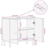 Bathroom Sink Cabinet 62x33x58 cm Solid Wood Mango 358267
