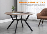 Dining Room Table with Black Legs Anti-slip Foot Pads for Living Room Dining Room 90 x 76 cm Brown T3398P344639