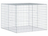 Gabion Basket with Cover 100x100x100 cm Galvanised Iron 3295190