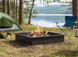 Fire Pit Ring Black 100 x 100 x 25 cm Steel 8012632