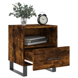 Bedside Cabinets 2 pcs Smoked Oak 40x35x47.5 cm Engineered Wood 827495