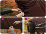 Horse Blanket Full Dark Brown 145 cm Polyester 42013274