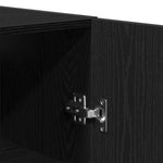 ZNTS Cabinets 2 pcs Black Oak 69,5x34x180 cm Engineered Wood 3333103