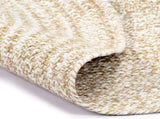 Handmade Rug Jute White and Brown 210 cm 343618