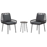 Garden Dining Set 3 pcs Black and Anthracite 42010356
