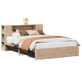 Bookcase Bed without Mattress 150x200cm King Size Solid Wood Pine 3322361