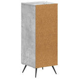 Bathroom Storage Cainet BREDA Concrete Grey 30 x 31 x 80 cm 897488
