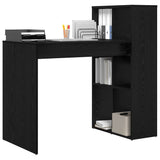 Desk with Shelf Black Oak 108 x 55 x 103.5 cm Engineered Wood 869459
