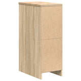 Garage Storage Cabinet Sonoma Oak 30x51x85 cm Solid Wood Pine 860582