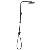 Dual Head Shower Set with Mixer and Hose Black Brass 4013454