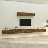 4 Piece TV Cabinet Set Smoked Oak Engineered Wood 3114611