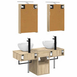 Bathroom Cabinet Set 5 pcs Sonoma Oak Engineered Wood 3406273