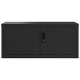 File Cabinet Black 90x40x110 cm Steel 3188322