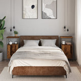 Bedside Cabinets 2 pcs Old Wood 41x31x80 cm Engineered Wood 857247