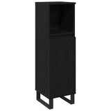 Bathroom Furniture Set with Door 3 pcs Black 30 x 30 x 190 cm 3333100