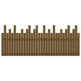 Wall Headboard Honey Brown 204x3x80 cm Solid Wood Pine 824781