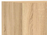 4 Piece TV Wall Units with LED Sonoma Oak Engineered Wood 3216713