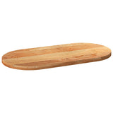 Table Top Light Brown 120x60x4 cm Solid Wood Oak Oval 4009075