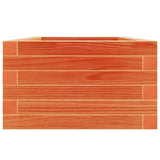 Garden Planter Wax Brown 40x40x23 cm Solid Wood Pine 847180
