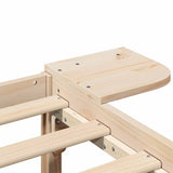 Bed Frame Natural 180 x 200 cm Solid Pine Wood 873178