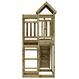Playhouse with Climbing Wall Impregnated Wood Pine 3156876