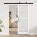 Sliding Door ORKDAL White and Black 78 x 211 cm 3332022