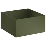 Garden Planter Olive Green 100 x 100 x 40 cm Cold-rolled Steel 8005126