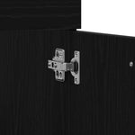 Bathroom Furniture Set 3 pcs Black Oak 60 x 38.5 x 46 cm 3334326