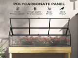 60 x 120cm Raised Garden Bed with Wooden Base - Natural T3398P551659