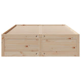 Bed Frame without Mattress with Drawers 140x190 cm Solid Wood Pine 3308816