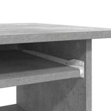 Desk Concrete Grey 80x45x74 cm Engineered Wood 801368