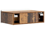 Wall-Mounted Bedside Cabinet 2 pcs Old Wood 49 x 34.5 x 24 cm 898292