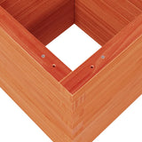 Garden Planter Wax Brown 40x40x46 cm Solid Wood Pine 3282401