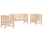 ZNTS 3 Piece Garden Lounge Set Solid Wood Pine 825142