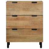 Sideboards 2 pcs Brown 60x33x75 cm Solid Wood Mango 3310004