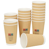 Paper Coffee Cups with Lids 1000 pcs 16oz 400ml 3325226