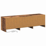 TV Cabinet with LED Old Wood 140 x 34 x 40 cm Engineered Wood 3418705