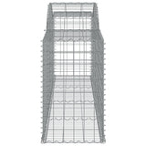 Arched Gabion Baskets 20 pcs 300x50x80/100 cm Galvanised Iron 3146697