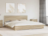Bed Frame with Drawer with Headboard Manual Engineered Wood 3410285